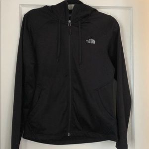 North Face Black zip up hoodie